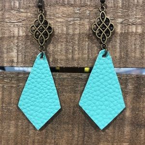 Leather earrings